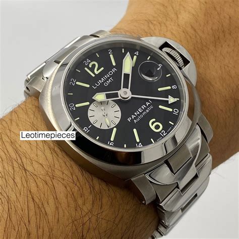 panerai luminor gmt pam 161 titanium and steel|Panerai Luminor 161 price.